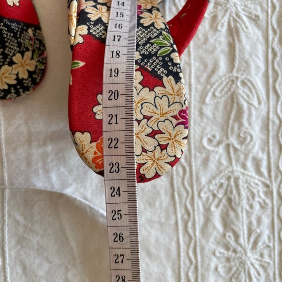 Japanese Wedge Sandals - Geta Style Strap - Picture 6 of 7